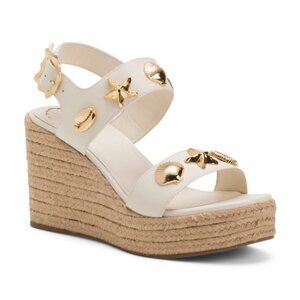 Larroude x Rosewood Madison Espadrille In Ivory Leather